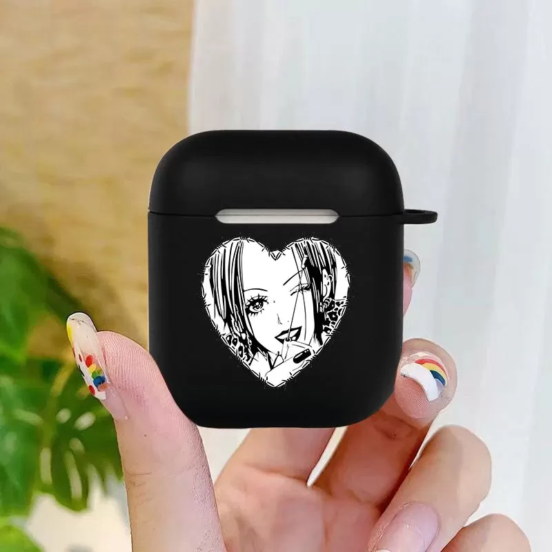 Oosaki Nana anime cartoon movie Soft silicone TPU Case For AirPods Pro 1 2 3Black Silicone Wireless Bluetooth Earphone Box Cover