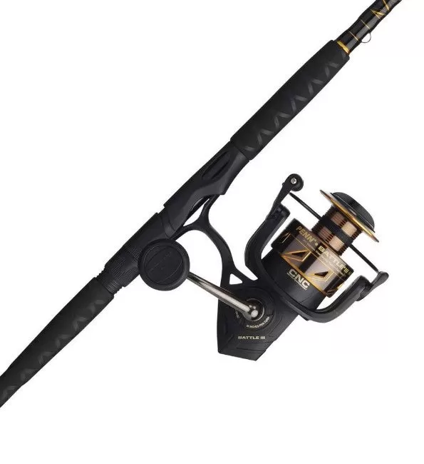 Penn Battle III 8000 Spinning Reel and Rod Combo 2H