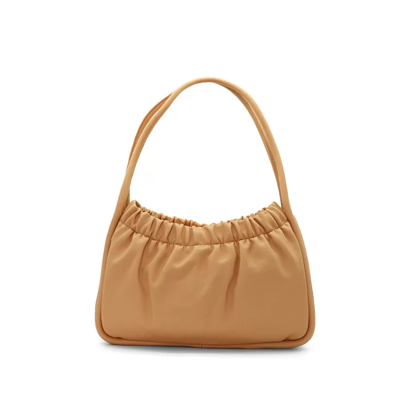 Pleaties Shoulder (L) Women's Bag - Sand