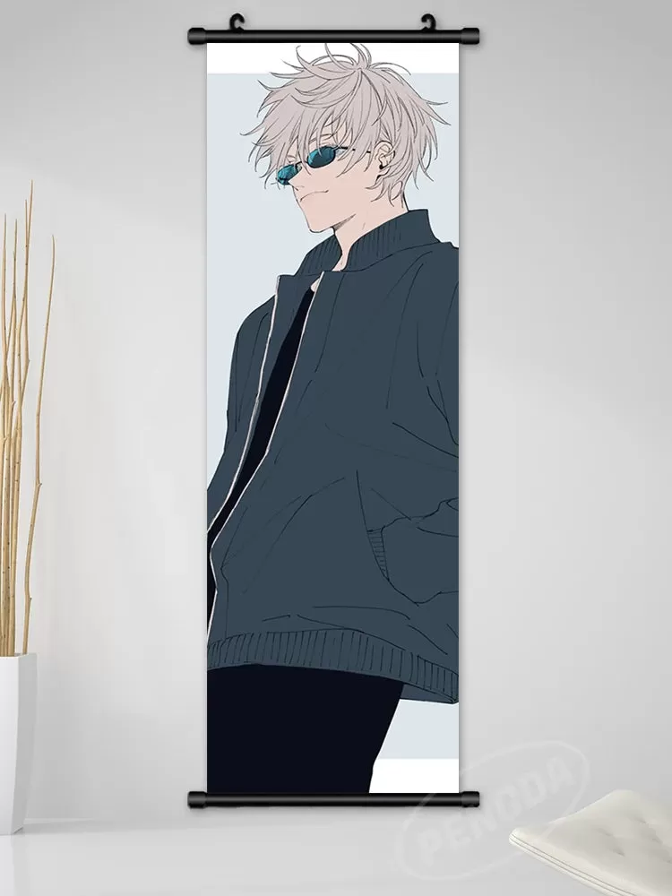 Print Canvas Jujutsu Kaisen Poster Kugisaki Nobara Wall Artwork Ryomen Sukuna Pictures Anime Scroll Hanging Painting