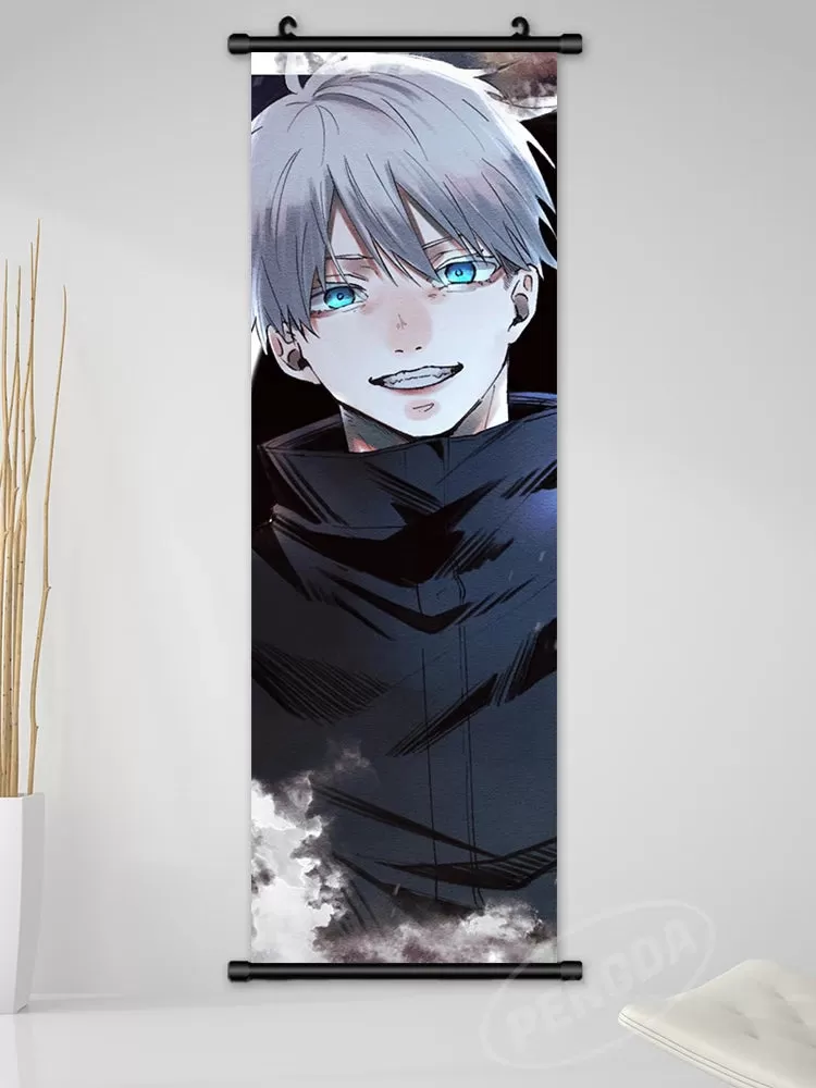 Print Canvas Jujutsu Kaisen Poster Kugisaki Nobara Wall Artwork Ryomen Sukuna Pictures Anime Scroll Hanging Painting