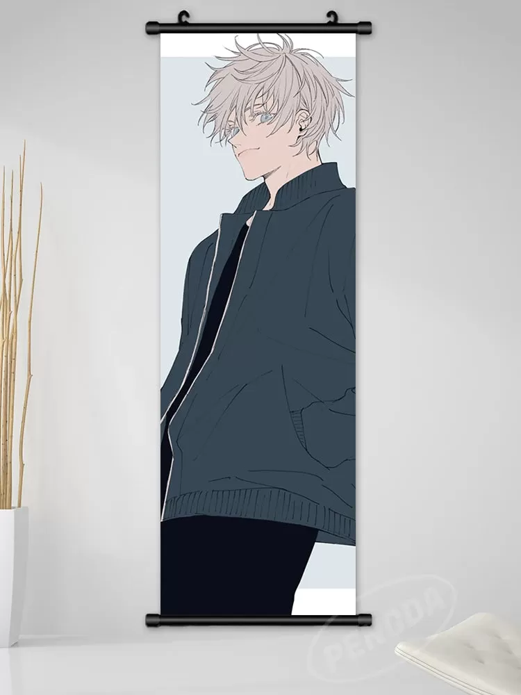 Print Canvas Jujutsu Kaisen Poster Kugisaki Nobara Wall Artwork Ryomen Sukuna Pictures Anime Scroll Hanging Painting