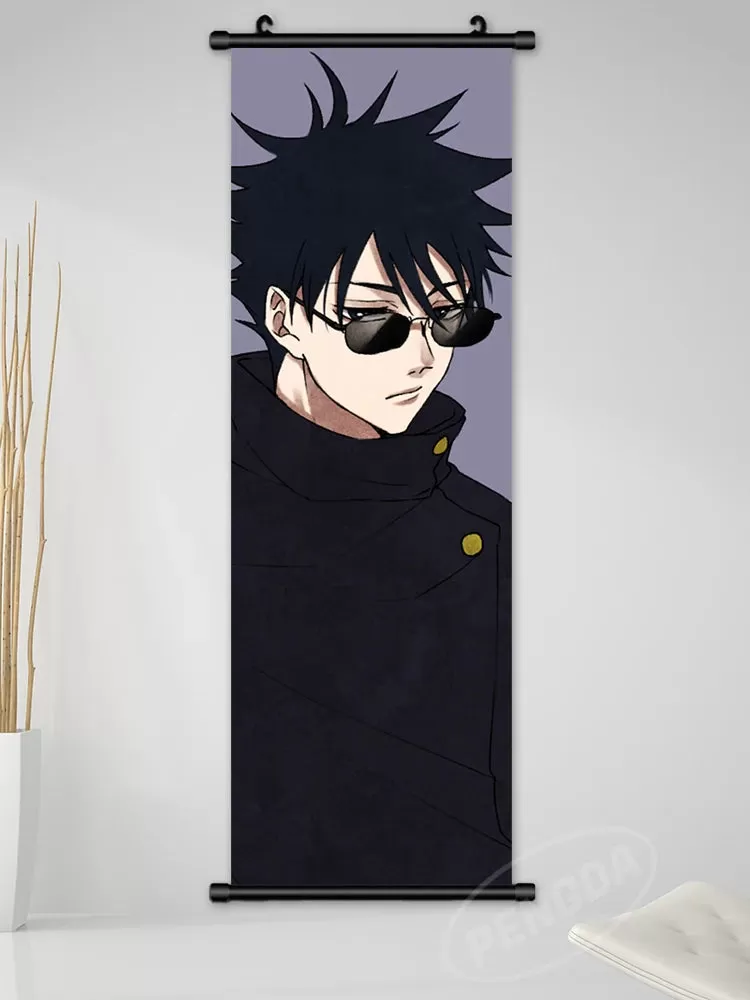 Print Canvas Jujutsu Kaisen Poster Kugisaki Nobara Wall Artwork Ryomen Sukuna Pictures Anime Scroll Hanging Painting