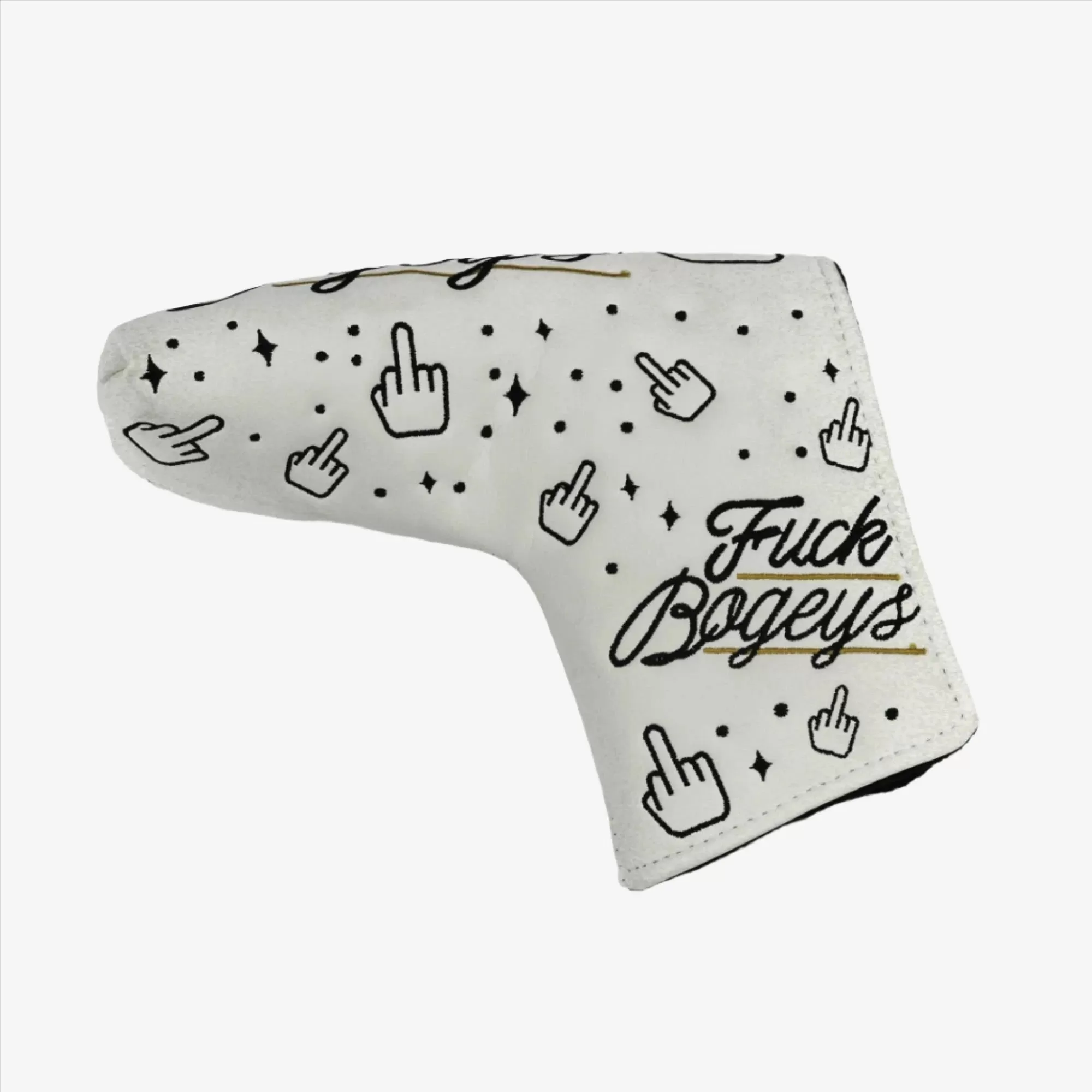 Putter Cover Fuck Bogeys 2.0 White