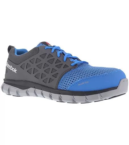 'Reebok' Men's Sublite Cushion ESD Alloy Toe - Blue / Grey