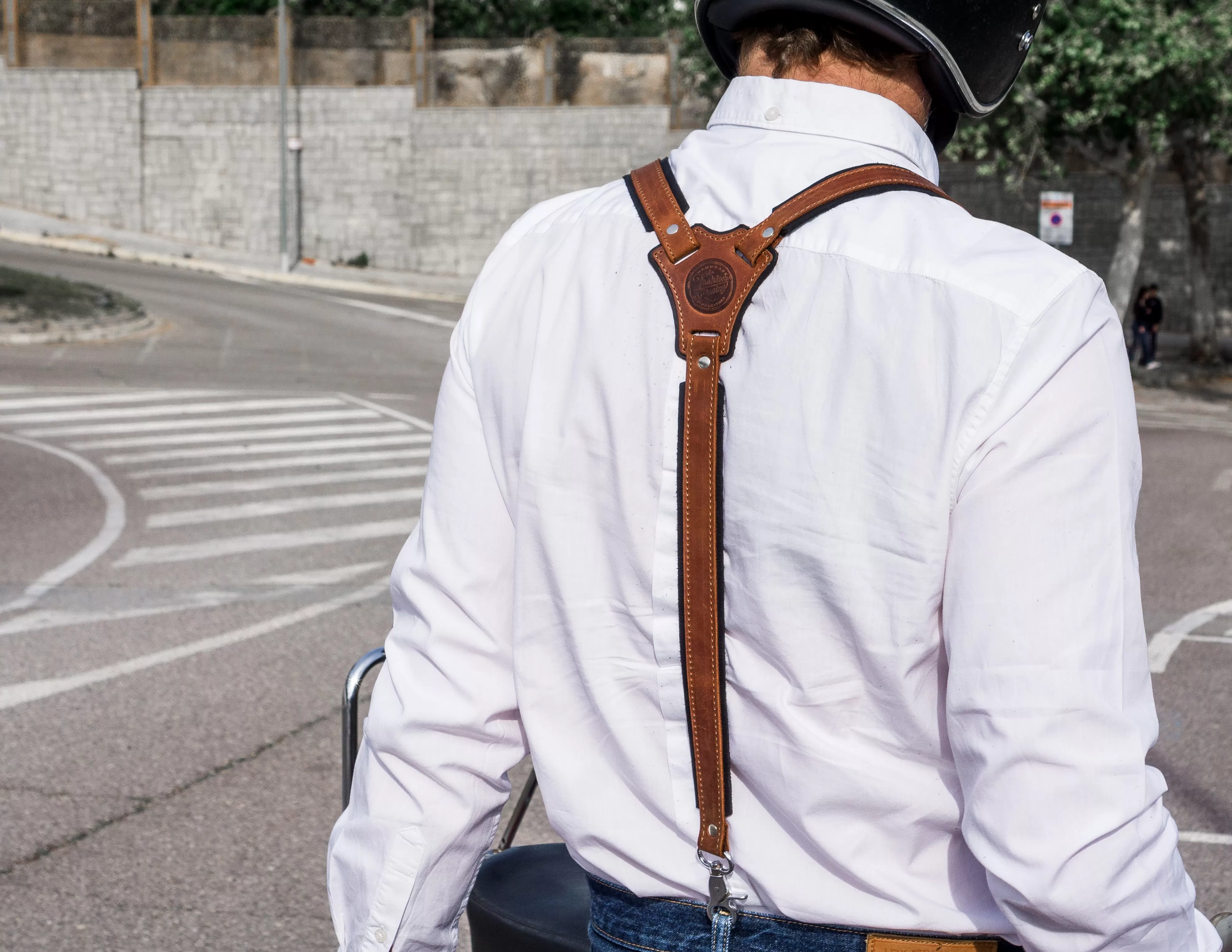 Reinforced Leather Suspenders | Gentleman Gift | Handmade | Personalized