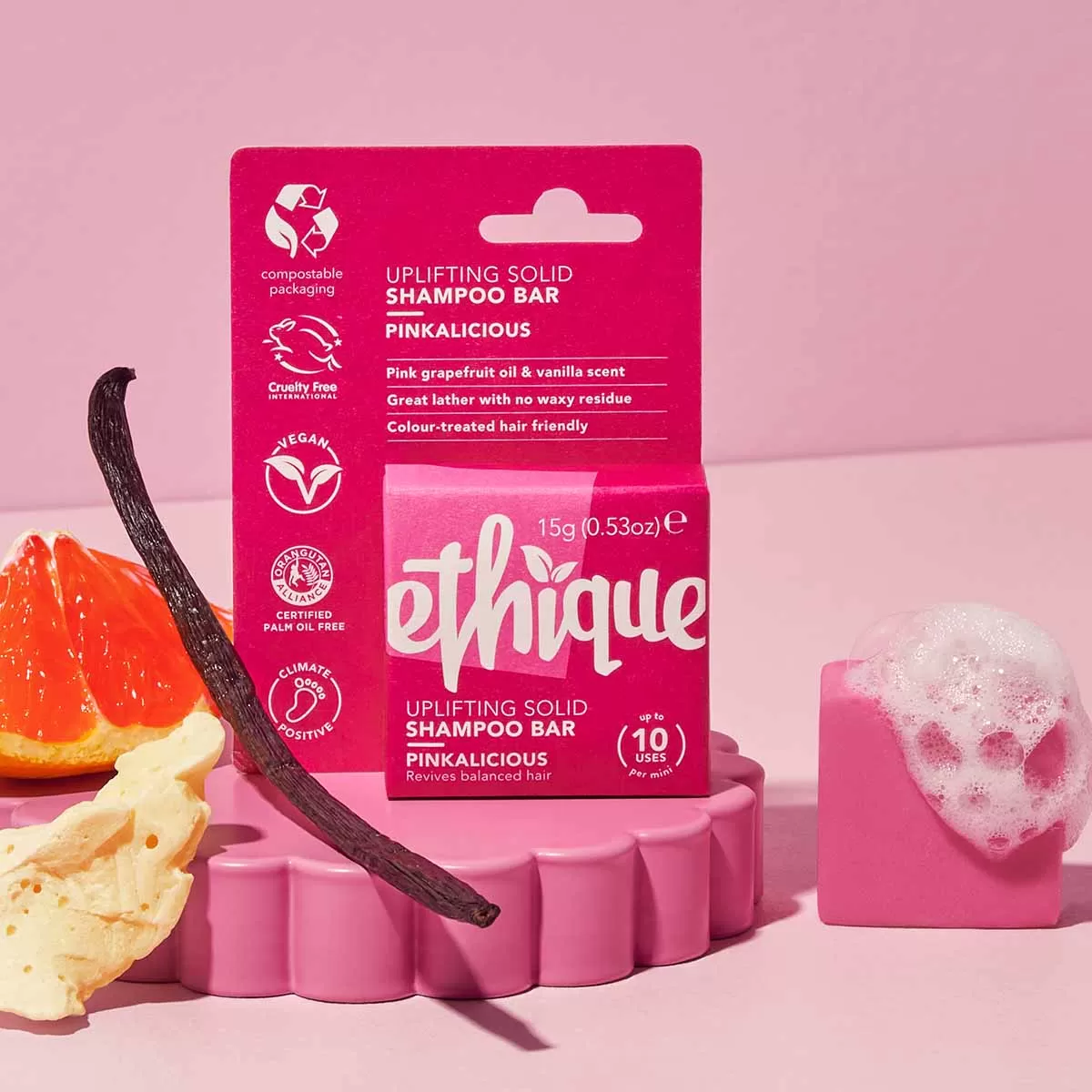 Reviving Shampoo Bar Mini for Balanced Hair: Pinkalicious