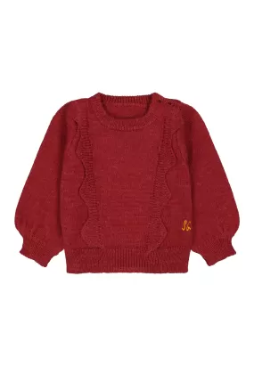 SGBMegan Baby Knit Pullover - Tibetan Red