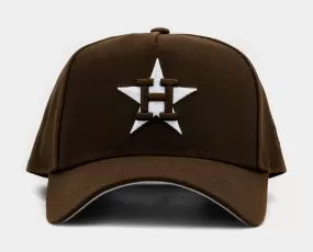 Shoe Palace Exclusive Houston Astros 9Forty Snapback Mens Hat (Brown/White)