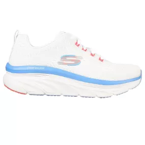 'Skechers' Women's Relaxed Fit: D'Lux Walker-Fresh Finesse - White / Pink / Blue