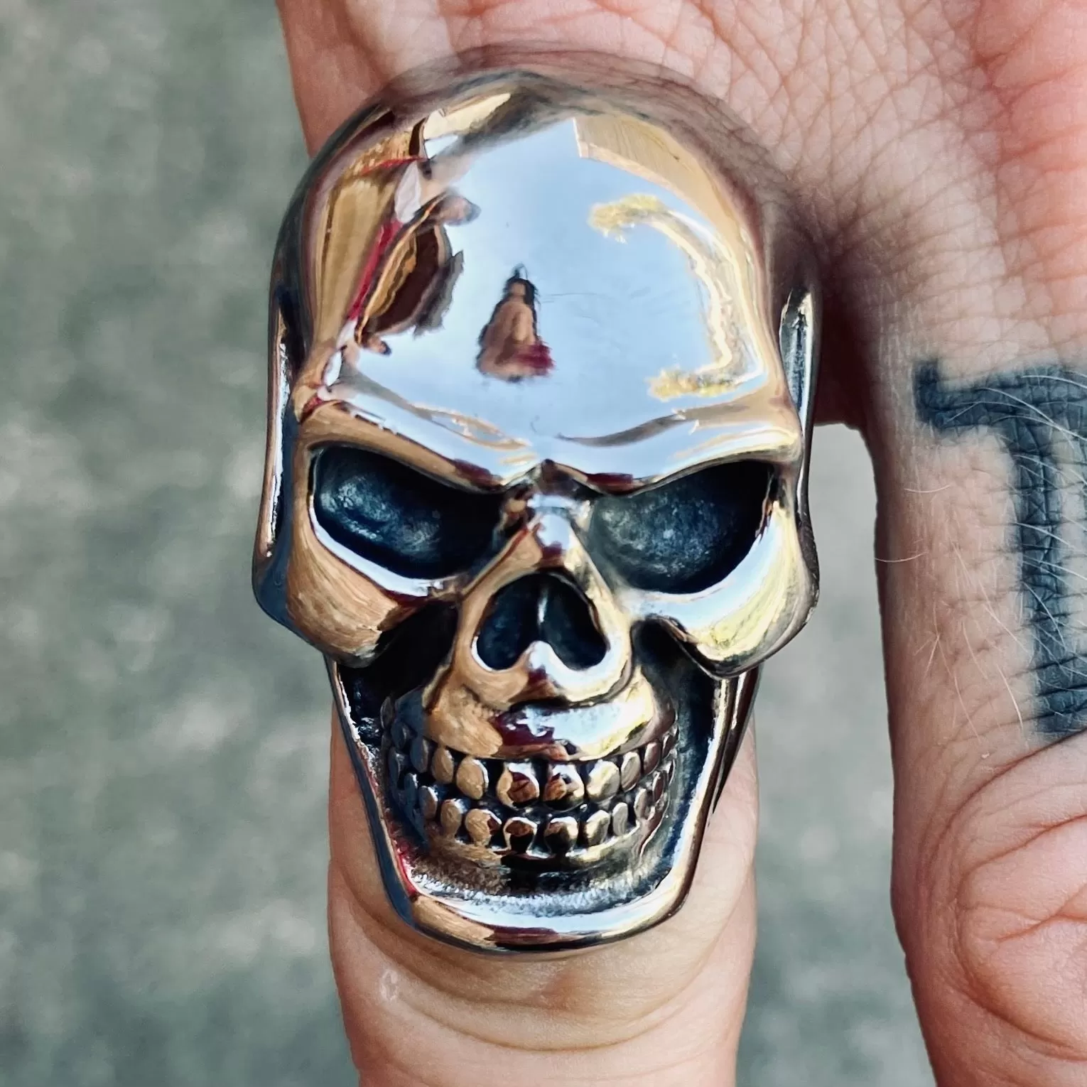 Skull Ring - The Big Steve - R07