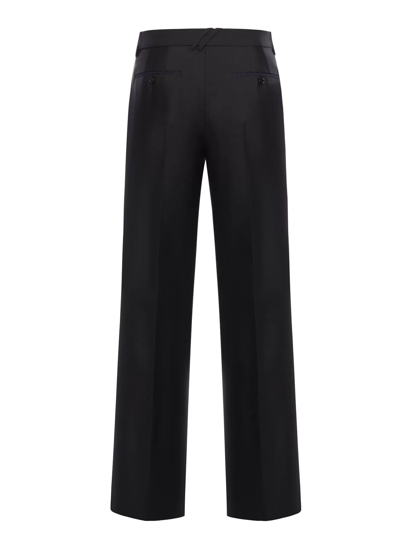 Tailored trousers in wool and silk