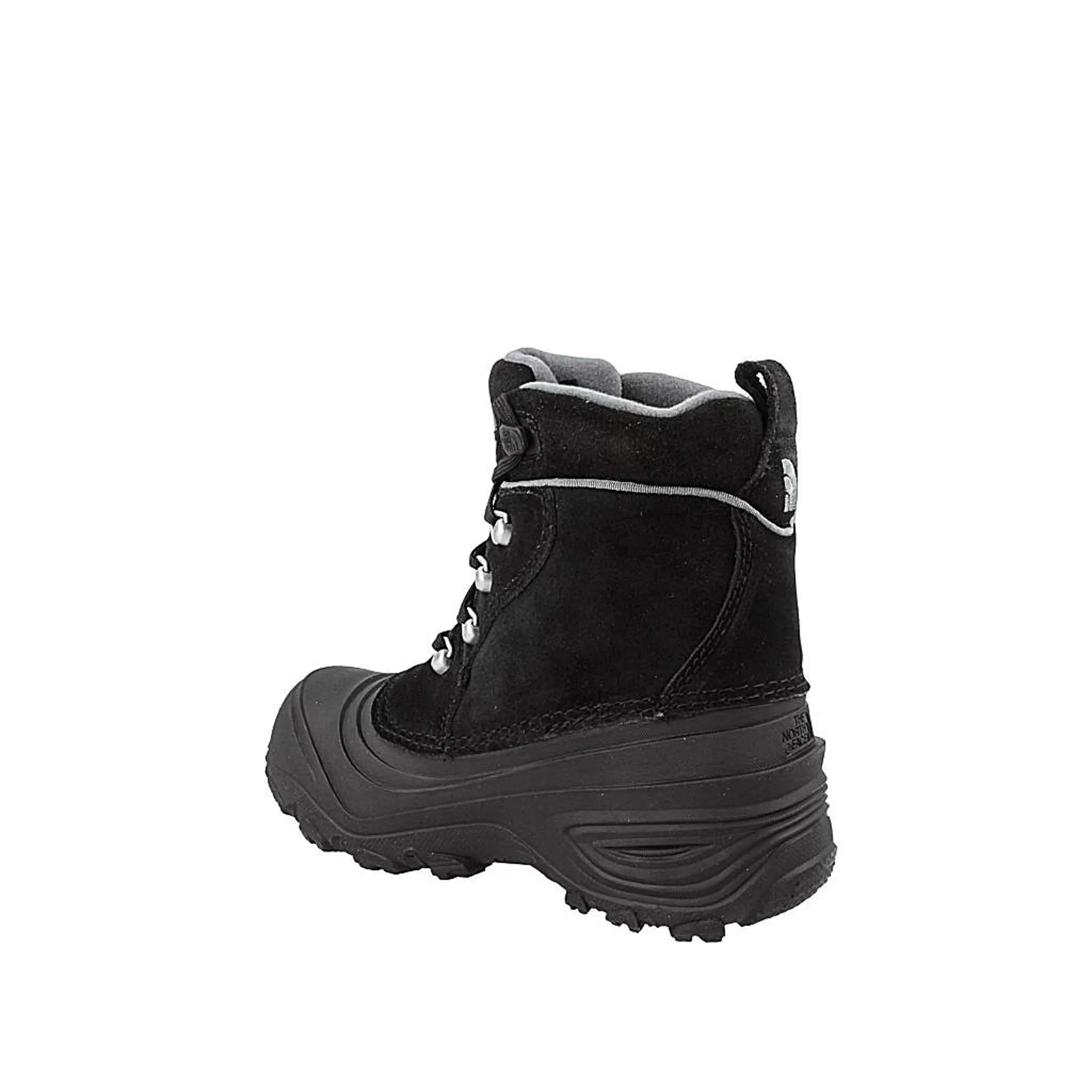 The North Face Youth Chilkat II Lace-Up Black Suede Leather Kids Boots NF02T5RKZ2_020